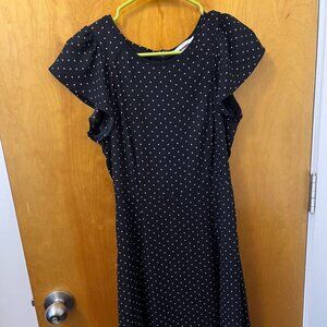 H &M navy and white polka dot dress (size 4, lightly used)